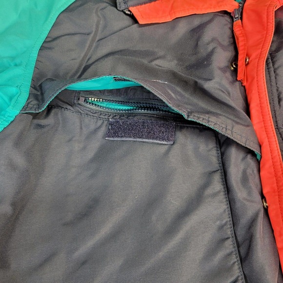 Vintage Mens Columbia Powder Keg Jacket Large Teal Blue Coat - Picture 6 of 10